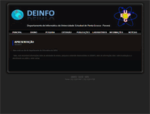 Tablet Screenshot of deinfo.uepg.br